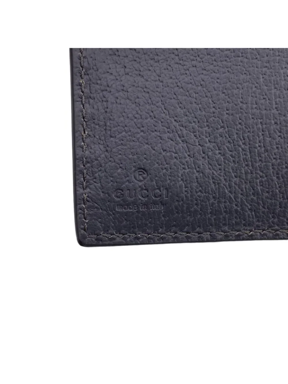 Gucci GG Coin Wallet Supreme Bifold Compact Gray Canvas